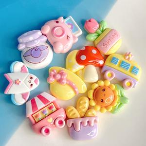 Abalorios de resina Spring Garden con diseño de girasol campestre y sombrero de miel para decoración DIY de fundas de teléfono y pinzas para el pelo - Product Image 4