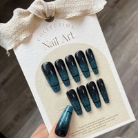 Conception personnalisée de votre propre marque DIY Ongles à presser faciles à utiliser Faits à la main Couverture complète Bâton sur les ongles