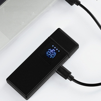 Briquet Électrique Portable USB Rechargeable Sans Flamme pour Cigares, Cigarettes, Barbecue et Bougies – Écologique