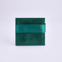 Nouvelle pochette en velours double face de style Ins, avec compartiment intérieur pour cartes, bijoux, boucles d'oreilles et bagues, fermeture à bouton-pression
