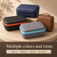 Étui rigide personnalisé en EVA avec fermeture éclair, sac de rangement, intérieur moulé, poche en maille, plusieurs couleurs