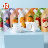 Bouchon à bec verseur écologique et durable de 33 mm pour emballage Doypack, pochette souple avec bec verseur en plastique, bouchon à vis de qualité alimentaire