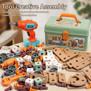 Cassetta degli Attrezzi Fai-da-Te <span class=keywords><strong>per</strong></span> <span class=keywords><strong>Bambini</strong></span> con Trapano Elettrico, Set di Costruzione da 158 Pezzi, Giocattolo Educativo STEM <span class=keywords><strong>per</strong></span> Ragazzi e Ragazze - Product Image 6