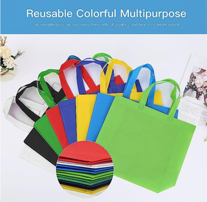Sacs à provisions réutilisables portables sacs fourre-tout d'épicerie non tissés avec des motifs de logo imprimés personnalisés Shoppi réutilisables portables - Product Image 3