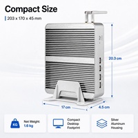 Mini PC de bureau Intel Core i5-8250U, double écran, démarrage PXE, fourniture OEM pour les laboratoires informatiques scolaires