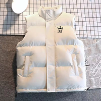 ODM Oem gilet chaud personnalisé avec logo hiver chaud épais hommes gilet bouffant coupe-vent sans manches veste gilets grande taille hommes gilets