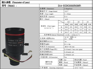 Objectif de vidéosurveillance à <span class=keywords><strong>zoom</strong></span> motorisé 5 mégapixels à Iris manuel 5-50mm CS <span class=keywords><strong>1</strong></span>/2.7 \" - Product Image 5