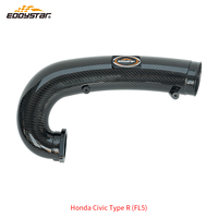 EDDYSTAR Tuyau d'admission d'air en fibre de carbone haute performance, système d'admission d'air pour augmenter la puissance pour Honda Civic Type R-FL5