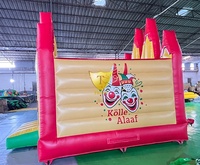 Structure de jeu gonflable en PVC durable, château gonflable personnalisé, parc d'attractions gonflable avec toboggan