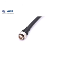 Conector coaxial RF macho Din RF a prueba de agua a 4,3/10 macho para cable coaxial súper flexible 1/2