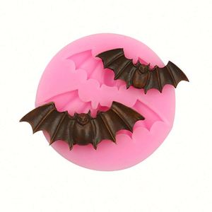 Moule à chocolat en forme de 2 chauves-souris. Moule en silicone pour dentelle sucrée, moule à gâteau 3D en forme de queue de sirène pour fondant OEM/ODM - Product Image 2