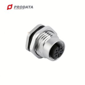 PRODATA Connecteur étanche M12 femelle 5 broches IP67 pour assemblage de câbles à soudure par immersion sur circuit imprimé pour applications automobiles - Product Image 1