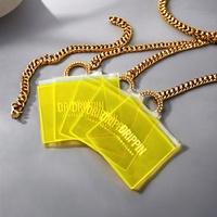 Mini sac étui pour rouge à lèvres couleur FLUO personnalisée pochette à fermeture éclair en PVC avec fermeture à glissière pour rouge à lèvres et emballage de bijoux sac en vinyle PVC