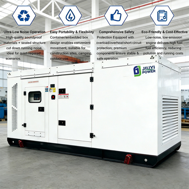 30kW-200kW Silent Diesel Generator - High Efficiency Power Generator with ATS 12-Month Warranty & 24h Online Service