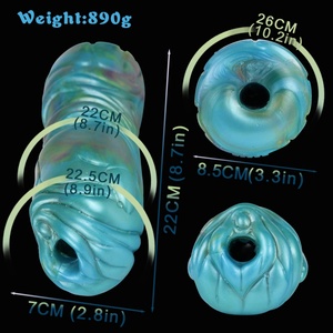 GEEBA Silicone Masturbator Inverted Mould Double Head Entered Sex <b>Toys</b> Male Penis Training Exercise Artificial Vaginal <b>for</b> Male - Product Image 6