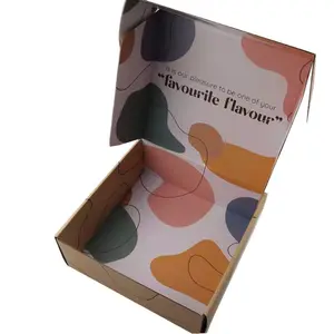 Logo personalizzato Eco Friendly carta rigida cartone regalo Mailing scatole di spedizione pieghevoli imballaggio personalizzato scatola postale ondulata