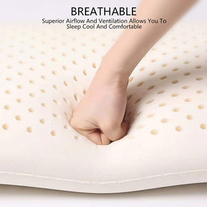 Oreillers cervicaux organiques ergonomiques respirants Impression en latex Qualité naturelle Logo personnalisé Adultes Prix de gros King Size 60 EW - Product Image 6