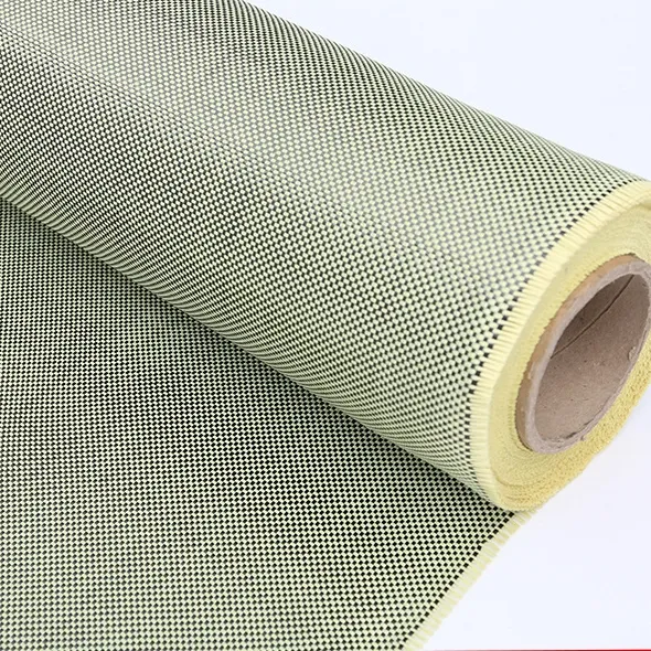 Plain Twill Carbon 3 k200g Faser Aramid 1500d Plain Weave 190g/m2 Hybrid gewebe Carbon Aramid Garn gewebtes Tuch