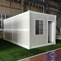 Maison modulaire préfabriquée pliable à montage rapide, maison conteneur mobile pour bureau temporaire, habitation ou villa.