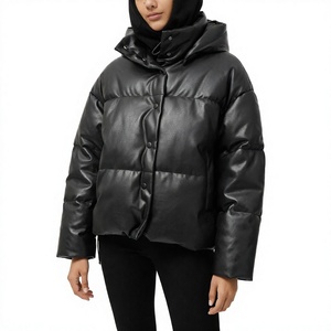 Camisa de Burbujas a Cuadros para Mujer, de Invierno, Corta, Rellena de Algodón, Ecológica y Resistente al Viento, Precio de Fábrica al Por Mayor - Product Image 4