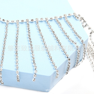 Accesorios de Joyería DIY, Cadena de Diamantes de Imitación, Collar Blanco, Decoración, Suministros para Manualidades - Product Image 2