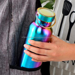 Wholesale Price Handmade New Style Bottle <b>Hammered</b> Water Bottle Enamel Printed Travelling And Gym Drinkware Bottle - Product Image 6