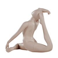 Maniquí de Fibra de Vidrio Personalizado de Alta Calidad para Posiciones de Yoga Femeninas