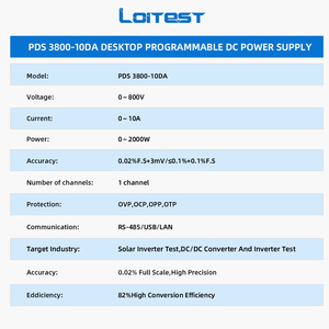 Fuente de Alimentación de Alta Potencia Ajustable Loitest 0-2000W, 0-800V, 0-10A, Programable para Laboratorio - Product Image 5