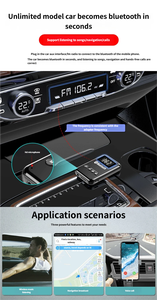 Bộ chuyển đổi 2 trong 1 BT Máy thu 5.0 máy tính âm thanh xe hơi FM có tính năng chuyển đổi bluetooths nhựa AUX - Product Image 6