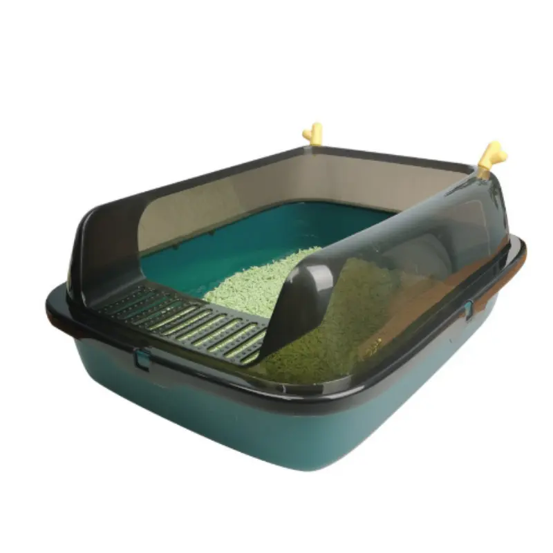 Hot Sale Huisdierreiniging Cat Toiletproducten Plastic Grote Kattenbak