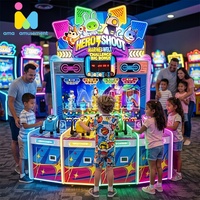 Machine de jeu vidéo d'arcade à monnayeur pour 4 joueurs, thème Héroïque de tir, avec système de récompense