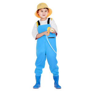 Pantalones de Pesca para Niños de Tela de PVC Clásica, Transpirables, Impermeables, con Botas de PVC, Duraderos - Product Image 2