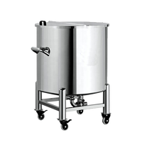 Réservoir d'eau portable pour le stockage de liquide, conteneur en acier inoxydable pour contenants à pression