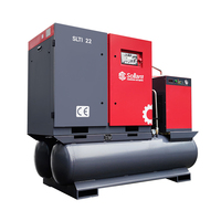 Compresseur d'air à vis 4-en-1, 22 kW, 30 CV, 16 bars, PM VSD, 15 kW, refroidi par air, lubrifié, alimentation CA, pour découpeuse laser à fibre