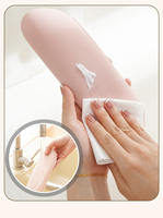 Porte-pinceaux de maquillage en silicone souple et portable Porte-pinceaux de voyage pour le visage Porte-pochette de maquillage lavable