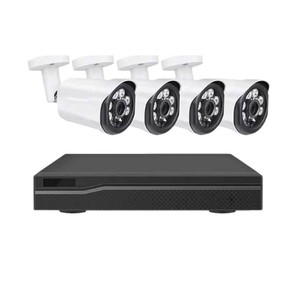 Système de surveillance PoE HJSCCD 4MP, kit de caméra CCTV 4CH H.265, vision nocturne, étanche, détection de mouvement, centre de surveillance - Product Image 1