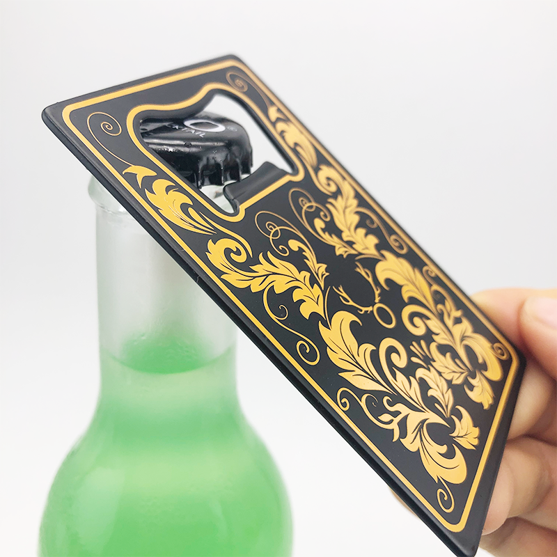 High Quality Rectangle Sublimation Blank Credit Card Bottle Opener