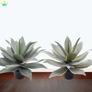 Planta Artificial de <span class=keywords><strong>Agave</strong></span> Grande con Hojas Suaves de Borde Dentado, Plantada <span class=keywords><strong>en</strong></span> <span class=keywords><strong>Maceta</strong></span> Negra para Decoración de Hogar, Oficina, Porche, Jardín - Product Image 3