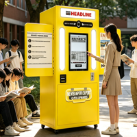 Kios Foto Layanan Mandiri dengan Sistem Pembayaran untuk Bisnis Penyewaan Mesin Photo Booth Koran yang Dapat Disesuaikan