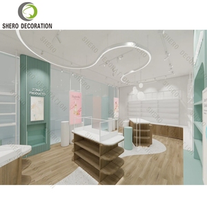 High End Cosmetic Shop Decoration Ideas Customized Eco-Friendly <b>Makeup</b> Counter Display <b>Makeup</b> Stand For Cosmetic Showcase - Product Image 3