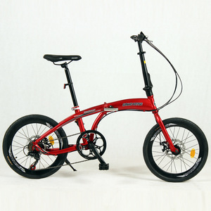 Vélo <span class=keywords><strong>pliant</strong></span> à frein à disque en acier de 20 pouces - 7 vitesses, sans assemblage, s'adapte au coffre de voiture |   Vente en gros pour adultes et adolescents - Product Image 2