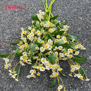 DC189 Flores Artificiales <span class=keywords><strong>de</strong></span> Camomila <span class=keywords><strong>de</strong></span> Tallo Largo, Margaritas <span class=keywords><strong>de</strong></span> <span class=keywords><strong>Seda</strong></span>, Flores Falsas para Decoración del Hogar y Bodas - Product Image 2
