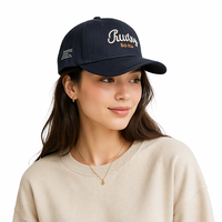 Gorra de Béisbol Personalizada de 6 Paneles con Bordado de Lujo y Rayas, Marca OEM de Calidad, Personalizable con Logotipo, para Hombre