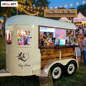 Horse Box Coffee Pastry Display Mobile Kitchen Bakery Case Cross Selling Breakfast Concession Fast Food Trailer - Product Image 6