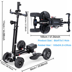 3-in-1 Golf Scooter Cart With Lithium Battery Remote Control Single Seat <b>Foldable</b> Mini Push <b>Trolley</b> 1388 <b>Foldable</b> Design Compact - Product Image 6