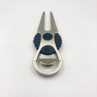 SY 38 Vente en gros usine Outil de réparation de divots de golf en métal vierge avec revêtement en caoutchouc, personnalisable avec logo, accessoires marqueur de balle Guangdong
