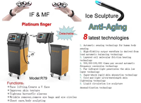 Appareil de beauté professionnel R79 Platinum Finger avec refroidissement par glace et 8 technologies pour le lifting du visage et le remodelage corporel