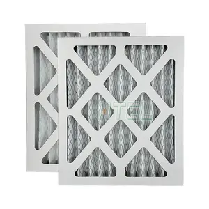 Penjualan langsung dari pabrik kardus bingkai perapian pra-filter filter udara tungku berlipat filter panel AC