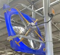 Ventilateur d'extraction pour bâtiment d'élevage bovin, ventilateur de hangar pour bétail, ventilateur d'extraction de ferme laitière de 50 pouces, ventilateur pour bétail galvanisé à chaud