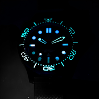 Luxuriöse Maßgefertigte Automatik-Chronograph-Uhr mit Lünette, 50M Wasserdicht, Edelstahl-Armband, Saphirglas, Herrenuhr